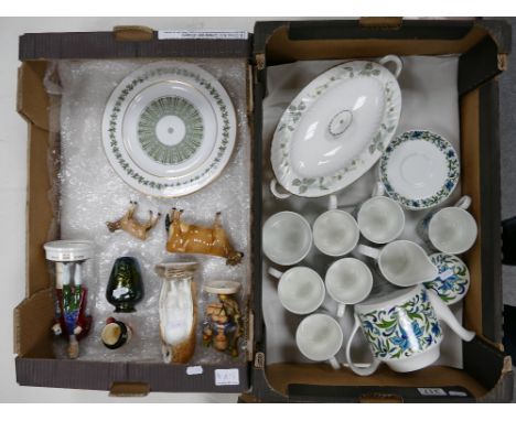 A mixed collection of pottery to include Midwinter spanish garden dinnerware together with  Minton Greenwich pattern Tureen a