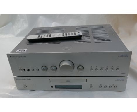 Cambridge Audio Azur 540A integrated Amplifier &amp; matching Azur 640c Cd player with remote and power leads(2)