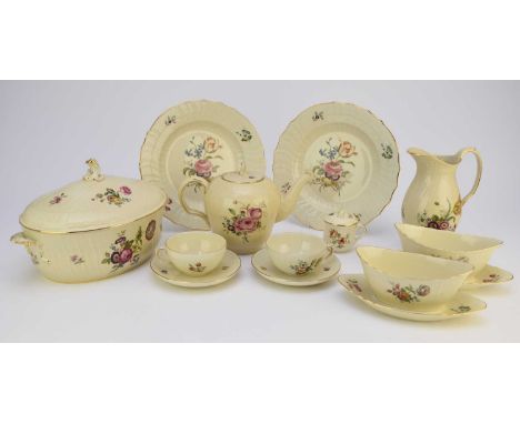 A substantial Royal Copenhagen 'Frijsenborg' tea, coffee and dinner service - 24 place settingcomprising two coffee pots and 
