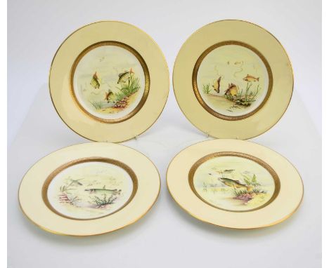 Six Coalport limited edition plates painted with British Freshwater Fish, 20th centurynumbered 14 of a limited edition of 750