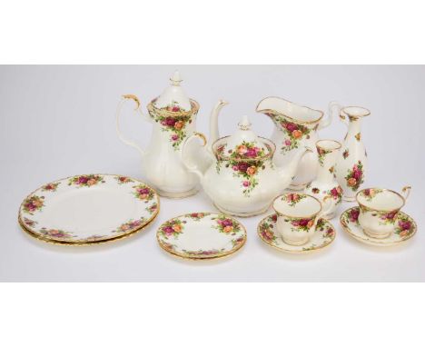 An extensive collection of Royal Albert Old Country Roses tableware and giftware, appears to be primarily 1974 - 1980 periodc