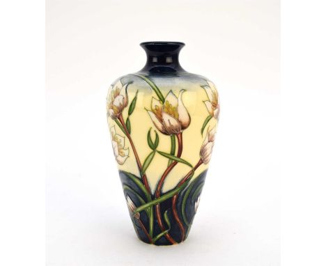 A Moorcroft' vase in the 'Snowdon Lily' pattern designed by Rachel Bishop, dated 2004, a limited edition numbered 87/200, sig