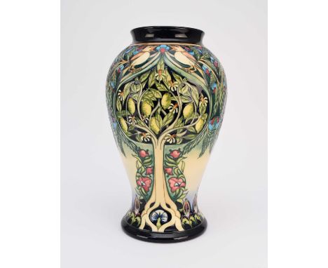 A large Moorcroft vase in the 'Caravan' pattern designed by Rachel Bishop, dated 2004, a limited edition numbered 73 of 100, 