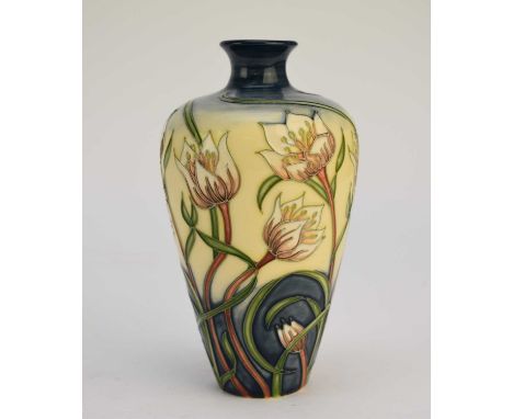 A Moorcroft high-shouldered baluster vase in the 'Snowdon Lily' pattern designed by Rachel Bishop, dated 2004, limited editio