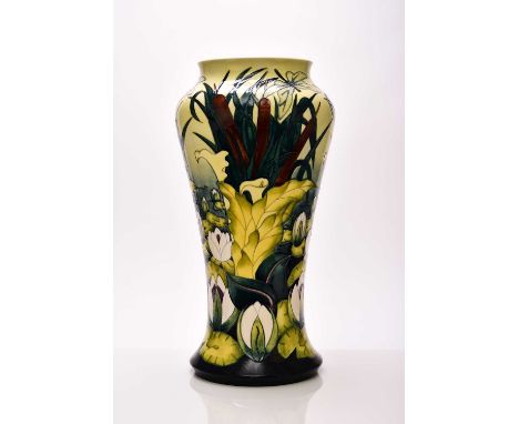 A large floor-standing Moorcroft vase in the 'Lamia' pattern designed by Rachel Bishop, dated 1996, additionally signed by Jo