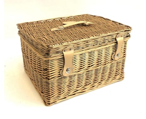 An M&amp;S wicker hamper, 51cmW 
