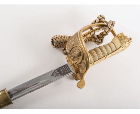 George VI naval officers sword, with knot, scabbard and outer cover.

Please note - George VI not IV