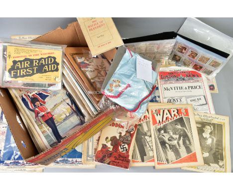 A LARGE COLLECTION OF PREDOMININATELY WWI/WWII EPHEMERA AND OTHER PUBLICATIONS FROM THE ERA, consisting of titles inckluding 