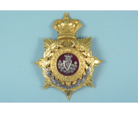 A helmet plate 'The Royal Irish'