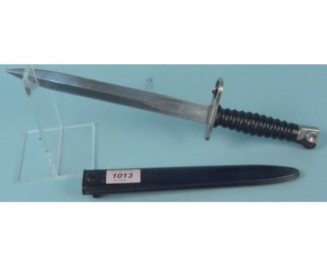 A Swiss model '57' bayonet with scabbard