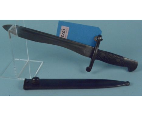 A Spanish model 1941 Bolo bayonet with scabbard, a good example