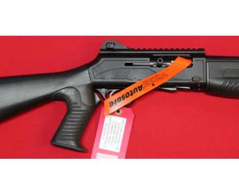 A Hatsan 12 bore self loading military style 'Magnum' shotgun, S/No.357068, in excellent condition, this item can only be pur