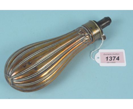 A good 'period' copper powder flask
