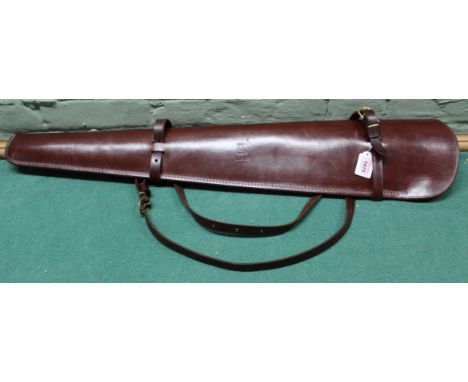 A leather 'rifle' scabbard by 'K Brand U.S.A.', marked 130-26 with logo