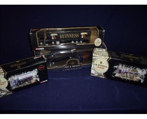 Collection of Corgi Classic truck 1.50 scale part of the Guinness series model numbers 22302, 21101, 59529 and 59565 all in o