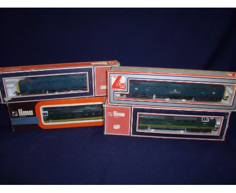 Four boxed Lima diesel engines including D9008 The Green Howards, a Meld, The Fife & Forfar Yeomanry 9006 and another similar