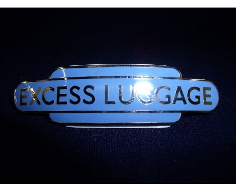 Scottish region enamel totem "Excess Luggage" cap badge by JR Gaunt London 