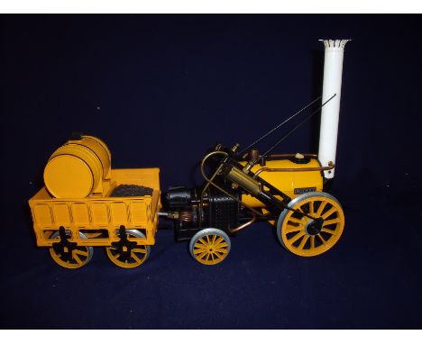 Hornby steam train working model of Stephenson's Rocket (gas powered) with associated 96 track pieces