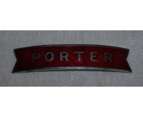 London Scottish Midland enamel fishtail Porter cap badge