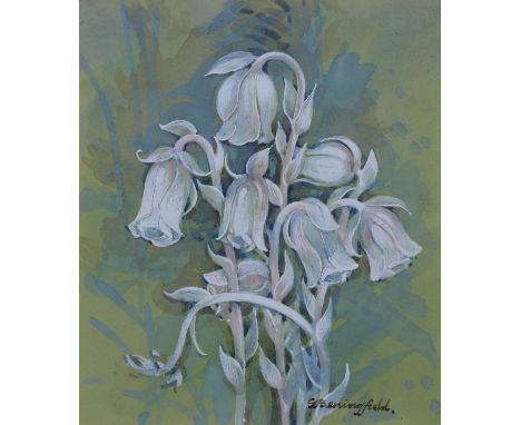 Gordon Beningfield (British, 1936 - 1998) "Indian Pipe - Wildflower" Signed lower right. Original Watercolor painting on Illu
