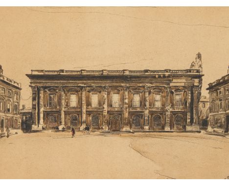 Sir William Nicholson, British 1872-1949- Christ Church Library, Oxford; lithograph, signed and numbered 'Nicholson No 65' (i