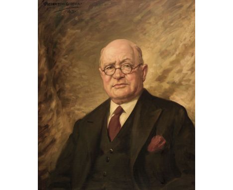 AR  * Cooper (Alfred Egerton, 1883-1974). Portrait of Sir Edward Mortimer Mountain, 1943, oil on canvas, signed and dated upp