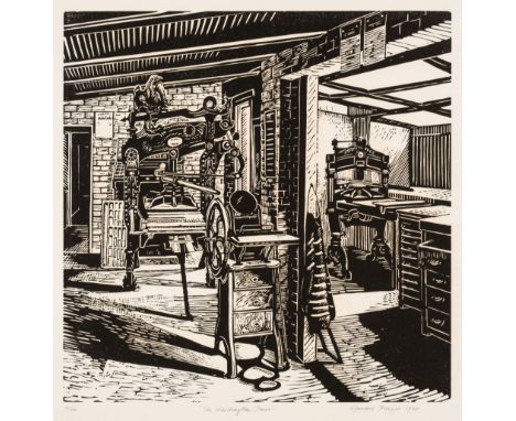 * Phipps (Howard, 1954- ). The Whittington Press, 1985, nine copies of the large wood engraving, each signed, titled and date