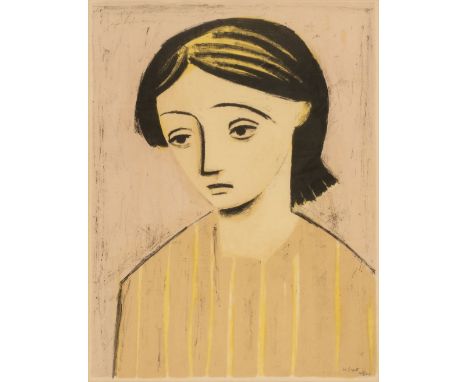 AR  * Scott (William, 1913-1989). Portrait of a Girl, (1948), colour lithograph, signed and numbered 23/60 in pencil to lower