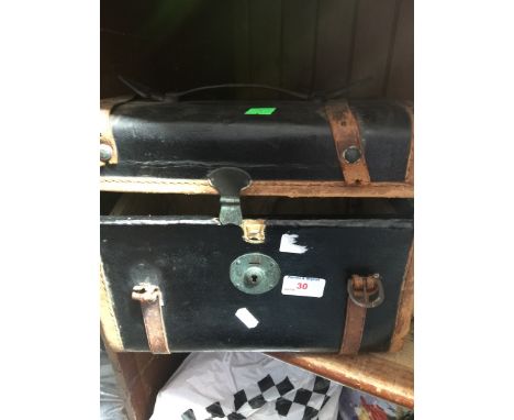 A small travel trunk 