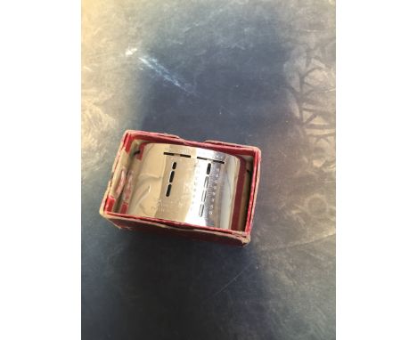 Boxed vintage chrome money box 
