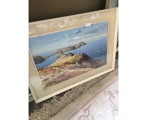 John Nicholson seascape watercolour 