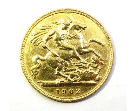 1902 gold half sovereign Condition Report & Further Details Click here for further images, condition, auction times & deliver