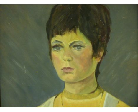 Welsh School? portrait of a young lady, 44 x 34 cms