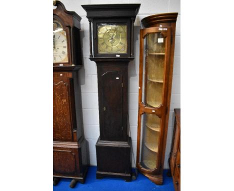 An 18th Century and later longcase clock having 30hr movement with brass dial, named for Moorhouse, Carlisle , height approx 