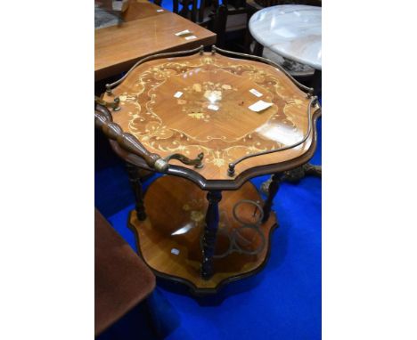A vintage Italian style drinks trolley, approx 47 x 55cm