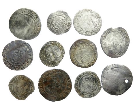 Tudor and Stuart hammered silver coin group (11).