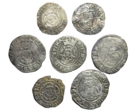 Tudor and Stuart hammered silver coin group (7).