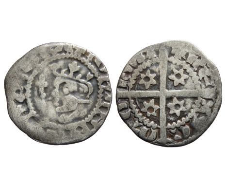 John Baliol Silver Penny. 1292-96 AD. 1.21g. 19mm. Crowned bust left, sceptre in front. IOHANNES DEI GRA. R. Cross with mulle