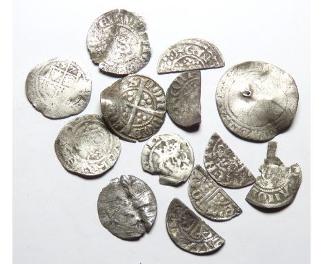 Hammered Silver Coin Group. Circa 12th-17th century AD. To include, coins from the reigns of Richard I, Henry III, William th