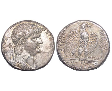 SELEUCIS and PIERIA, Antioch. Nero. 54-68 AD. Silver Tetradrachm, 25mm. 14.30g. Dated RY 9 and year 111 of the Caesarean Era 