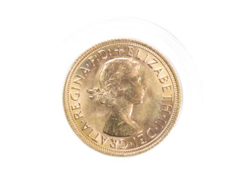 Elizabeth II Gold Sovereign. 8g. Crowned bust right, ELIZABETH II DEI GRATIA REGINA F D. R. St George and dragon. 1967 in ex.