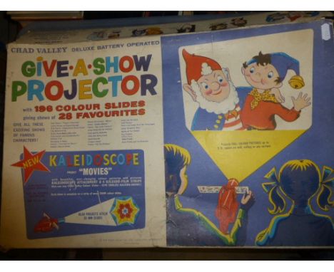 Mixed Lot of Books and Annuals plus a Boxed Chad Valley Give a Show Projector
