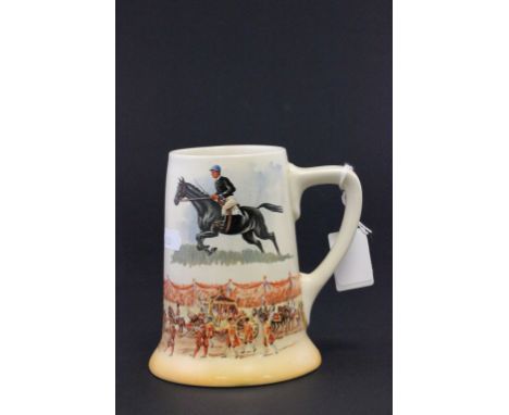 Royal Doulton Grand National ceramic tankard Coronation year 1937 "Royal Mail" by Teofani