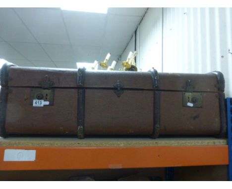 Wooden Bound Travelling Trunk