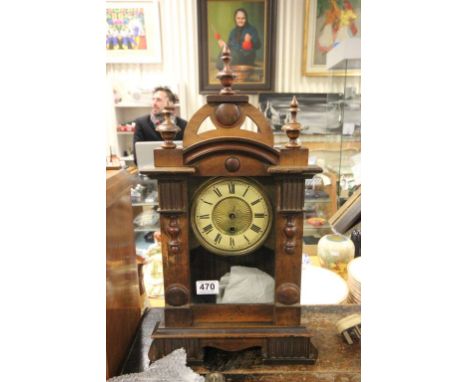Victorian Walnut Cased Mantle Clock