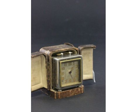 Vintage French travelling alarm clock
