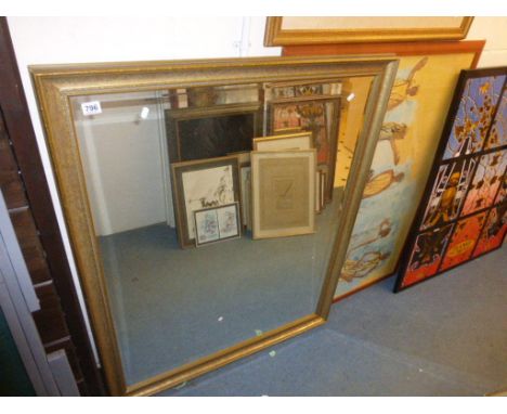 Gilt Framed Bevelled Edge Mirror