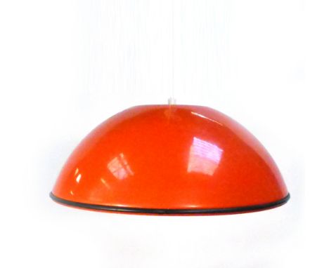 Achille Giacomo Castiglioni for Flos, a 'Releme' burnt orange ceiling light   CONDITION REPORT:  Some small knocks and wear, 