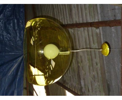 Ferruccio Laviani for Kartell, a 'FL/Y' yellow pendant lamp