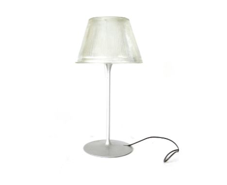 Philippe Starck for Flos, a 'Romeo' table lamp with an aluminium base, steel body and glass shade, h. 67 cm